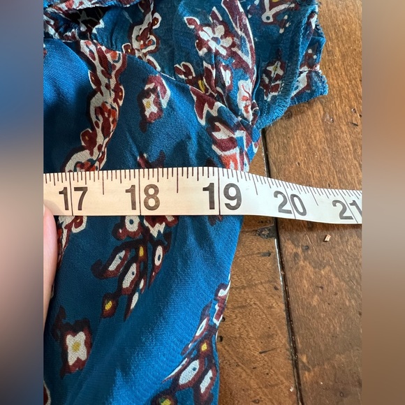 Anthropologie Sasha ruffled maxi dress💙🤍🩵 - Picture 5 of 13